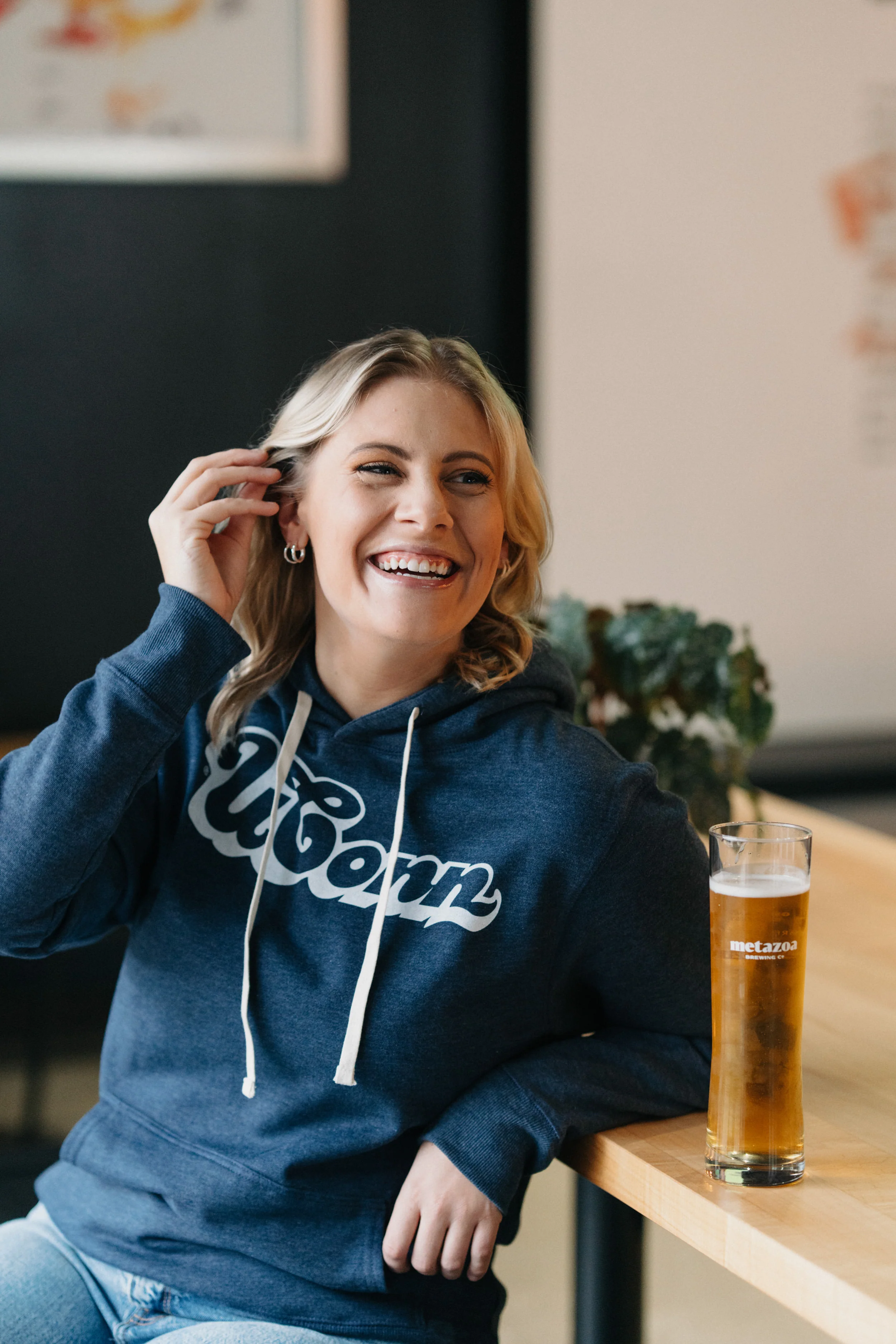 UConn Bubble Script Hoodie - Image 2