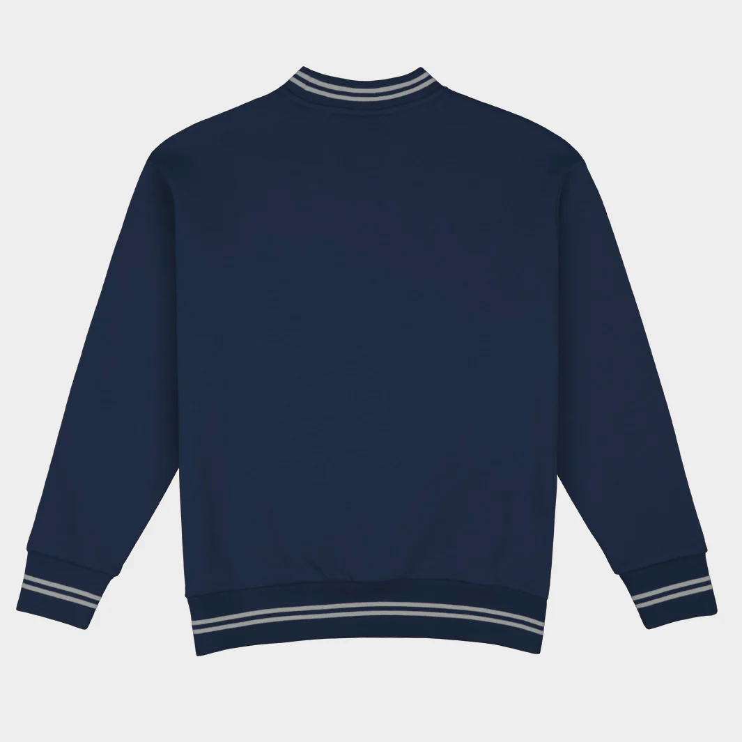 UConn Football Embroidered Tri-Stripe Crewneck - Image 2