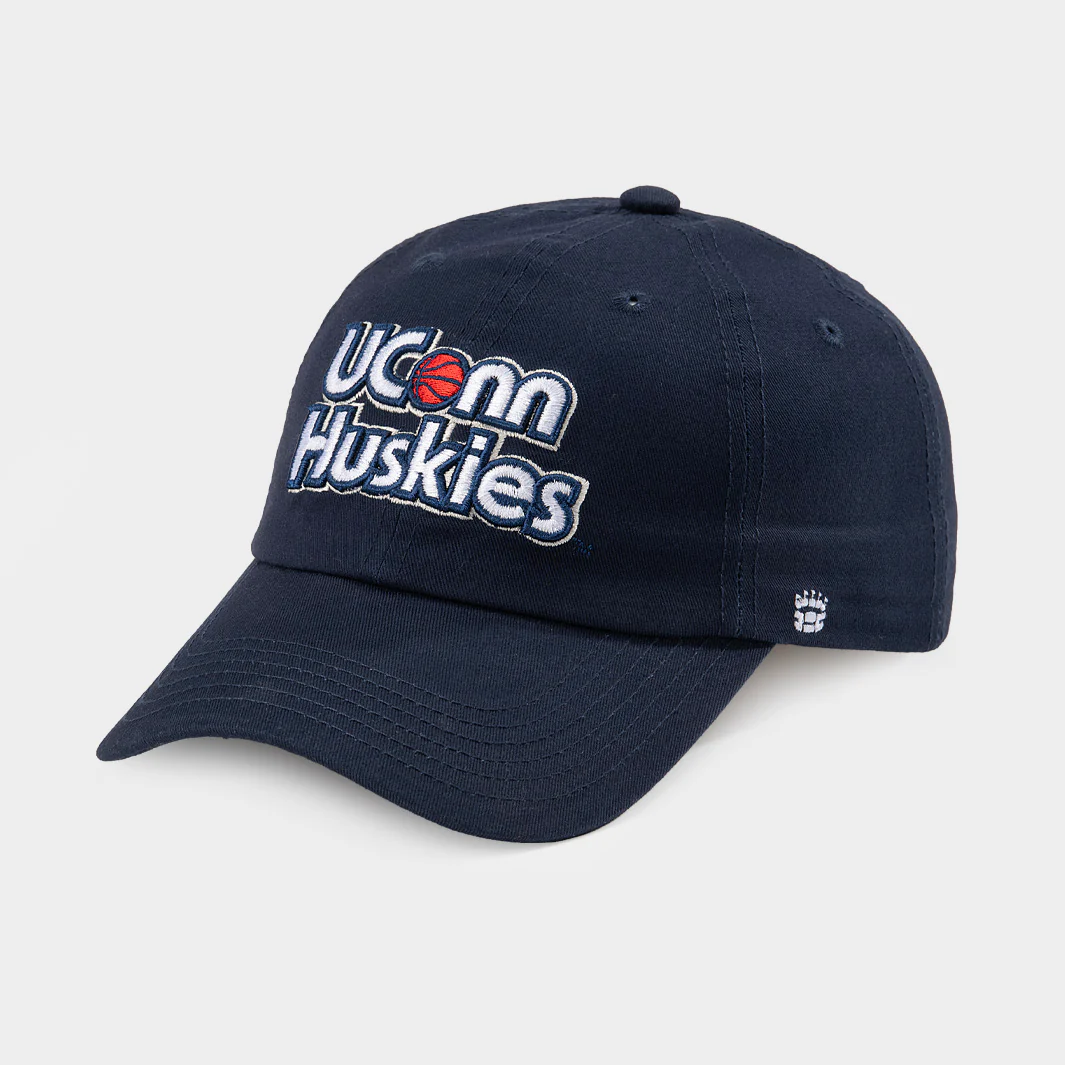 UConn Huskies Basketball Retro Wordmark Dad Hat