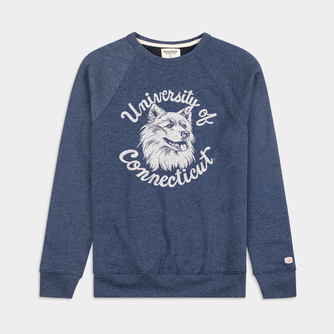 UConn Vintage Husky Logo Crewneck