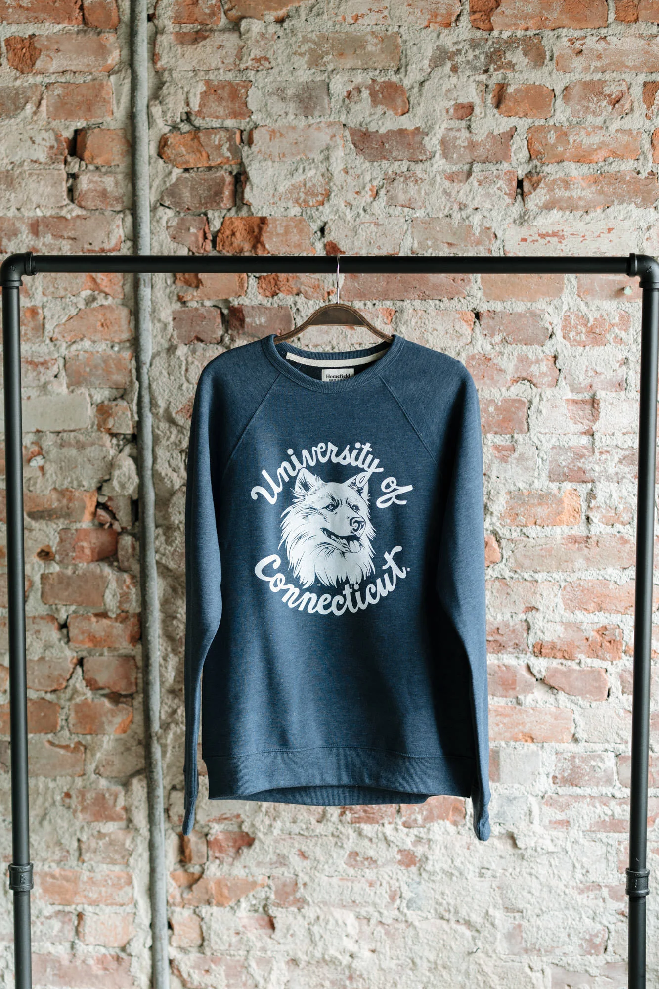 UConn Vintage Husky Logo Crewneck - Image 2