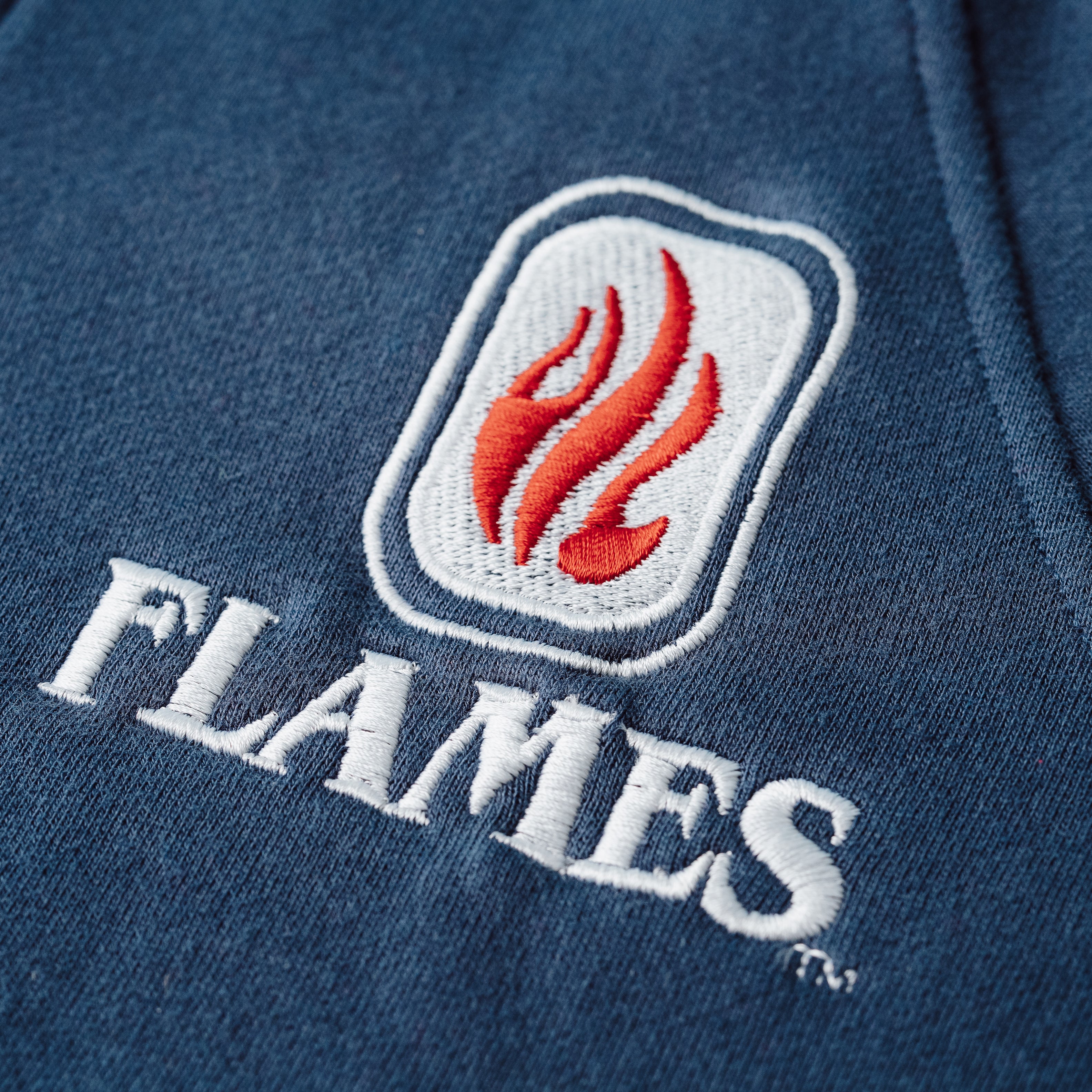 UIC Flames 1980's Vintage Logo Quarter Zip - Image 2