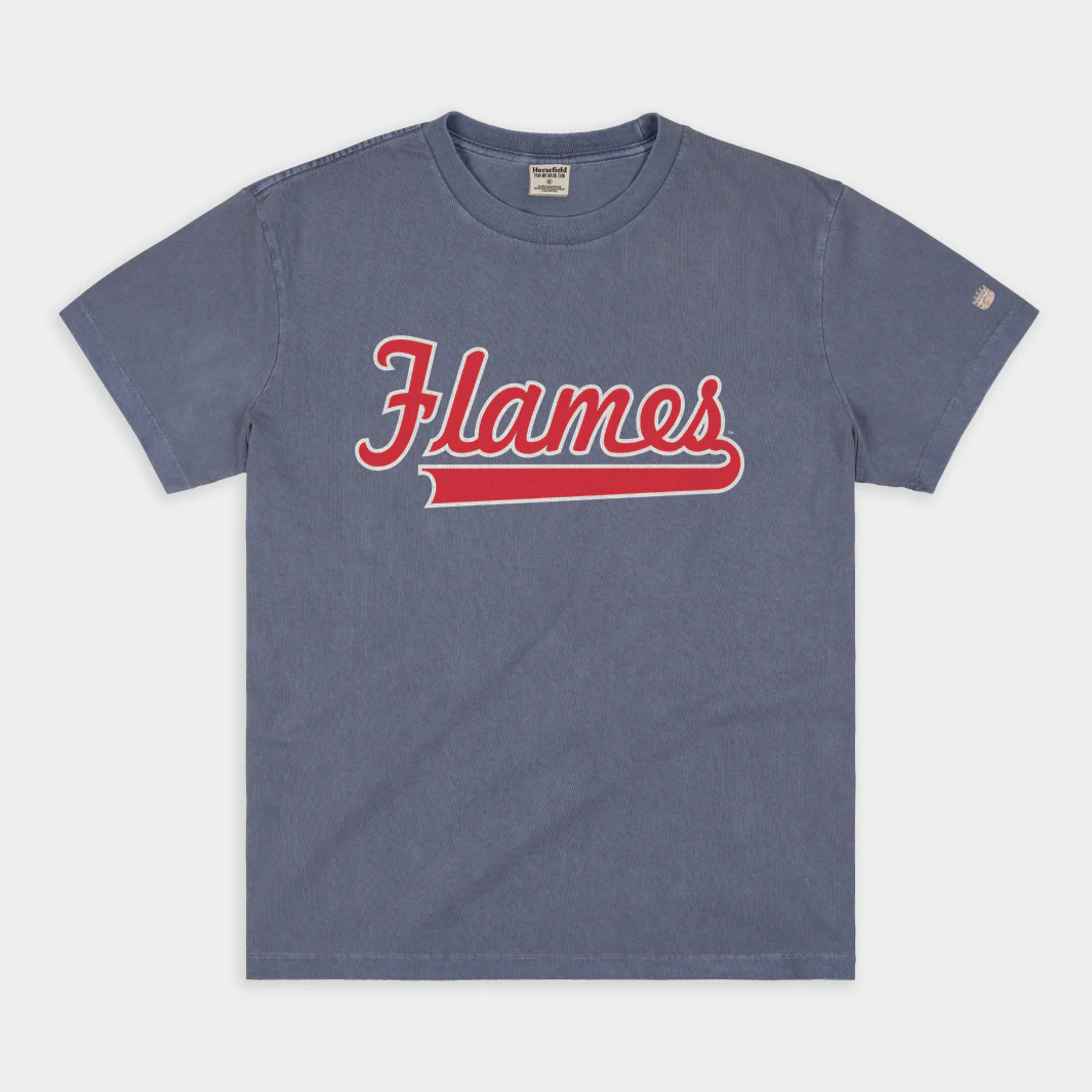 UIC Flames Script Vintage Heavyweight Tee