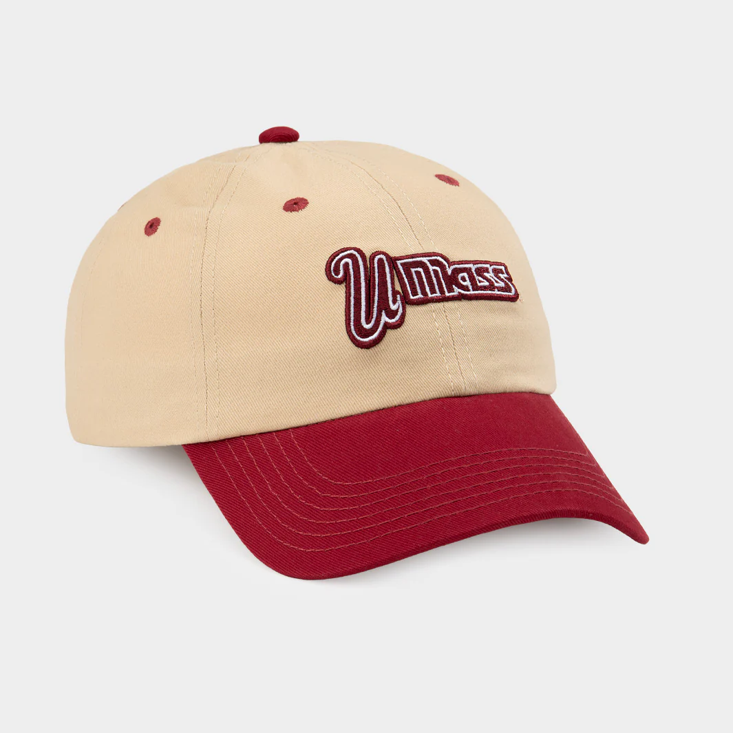 UMass Vintage Logo Two-Tone Dad Hat - Image 2
