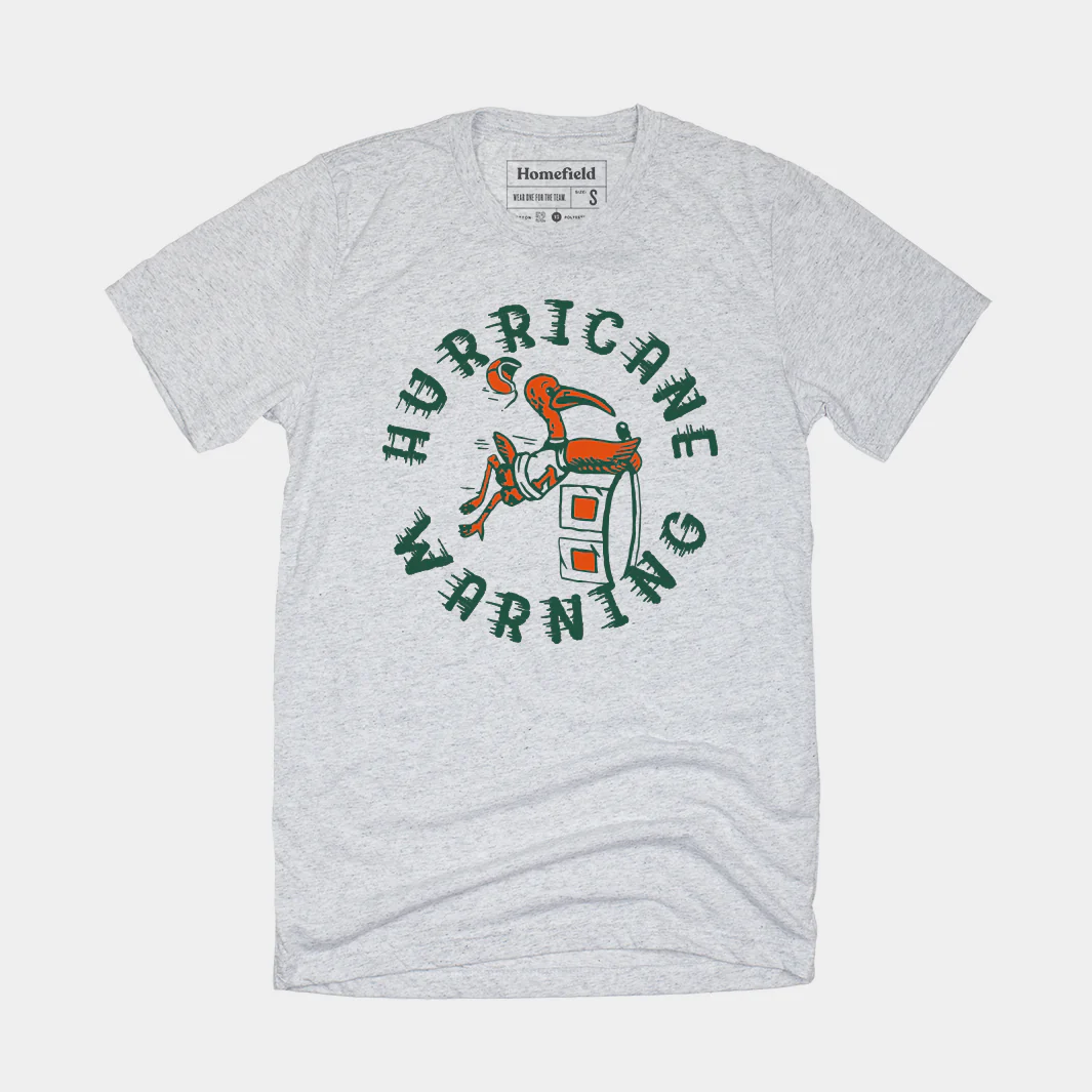 Vintage Miami Hurricane Warning Tee