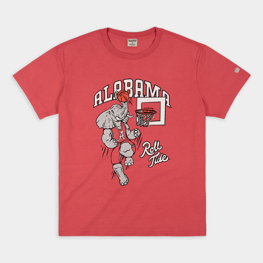 University of Alabama Basketball Vintage Heavyweight Tee