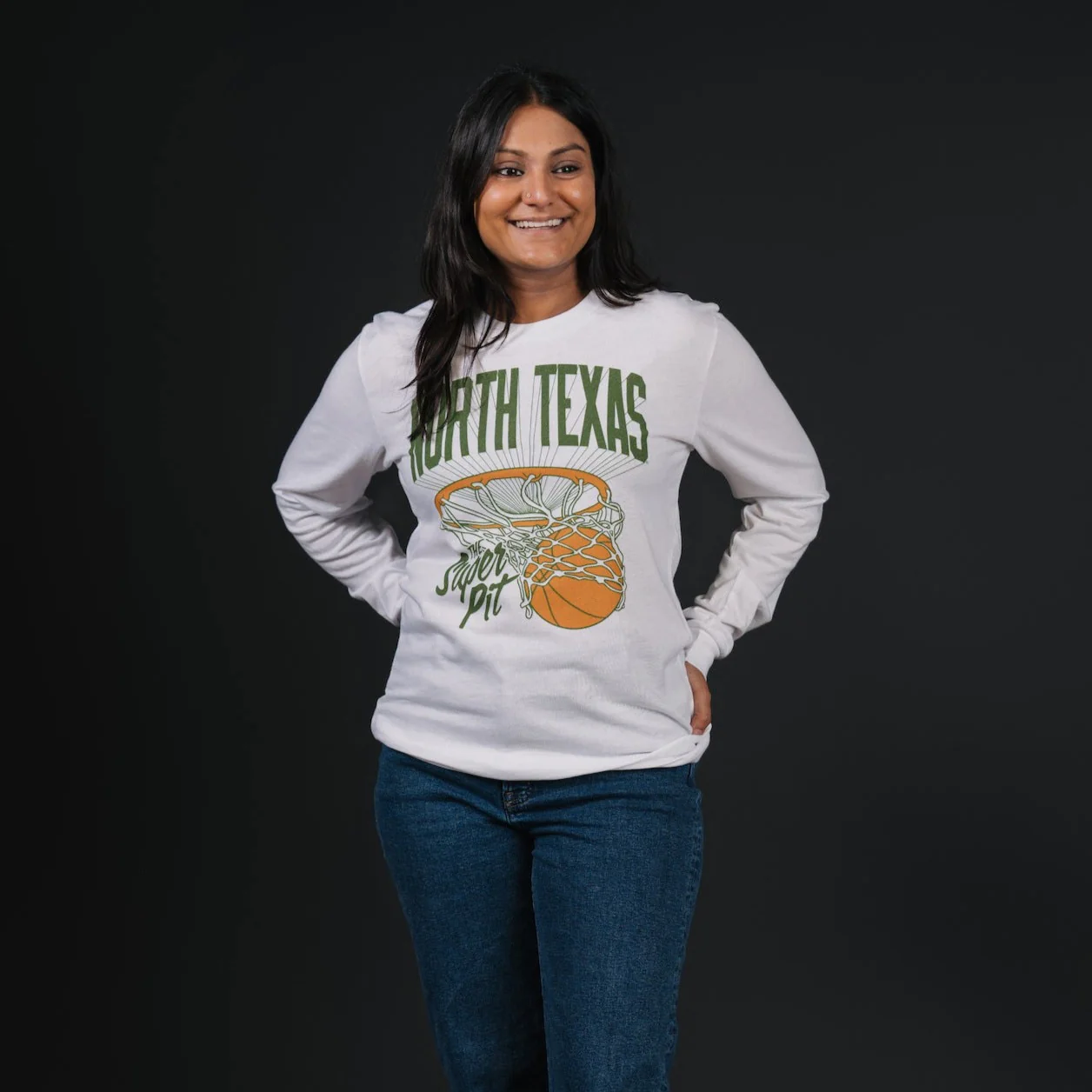 UNT Basketball Super Pit Long Sleeve - Image 2