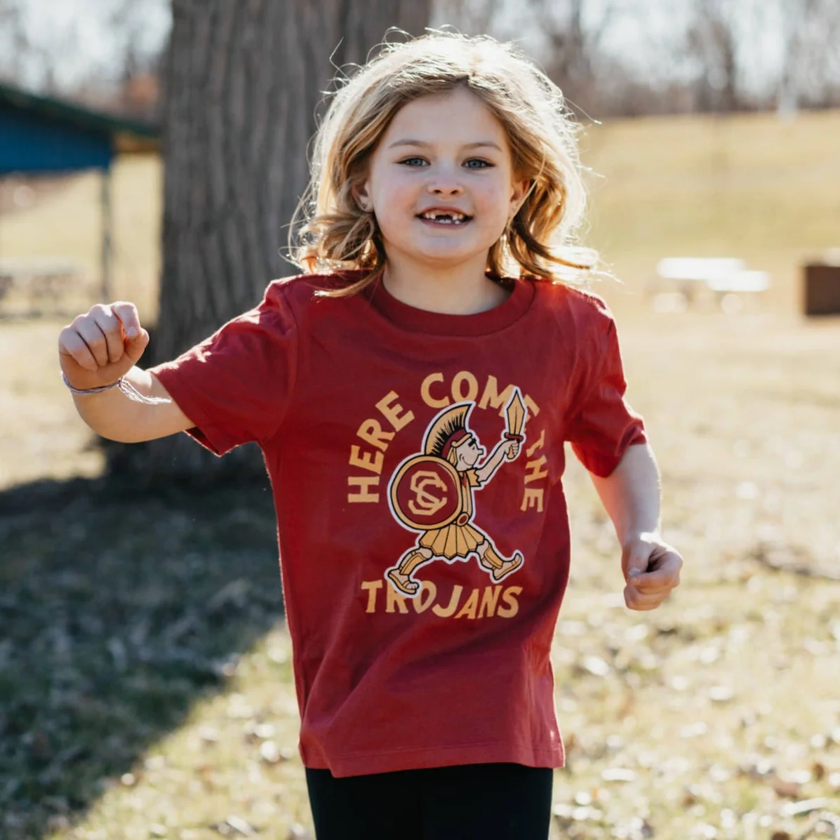 USC "Here Come the Trojans!" Youth Tee - Image 2