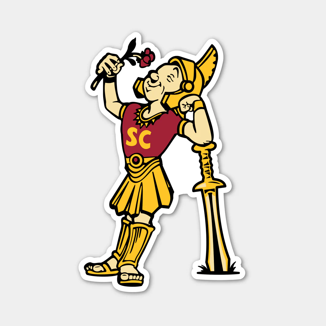 USC Trojan Roses Sticker