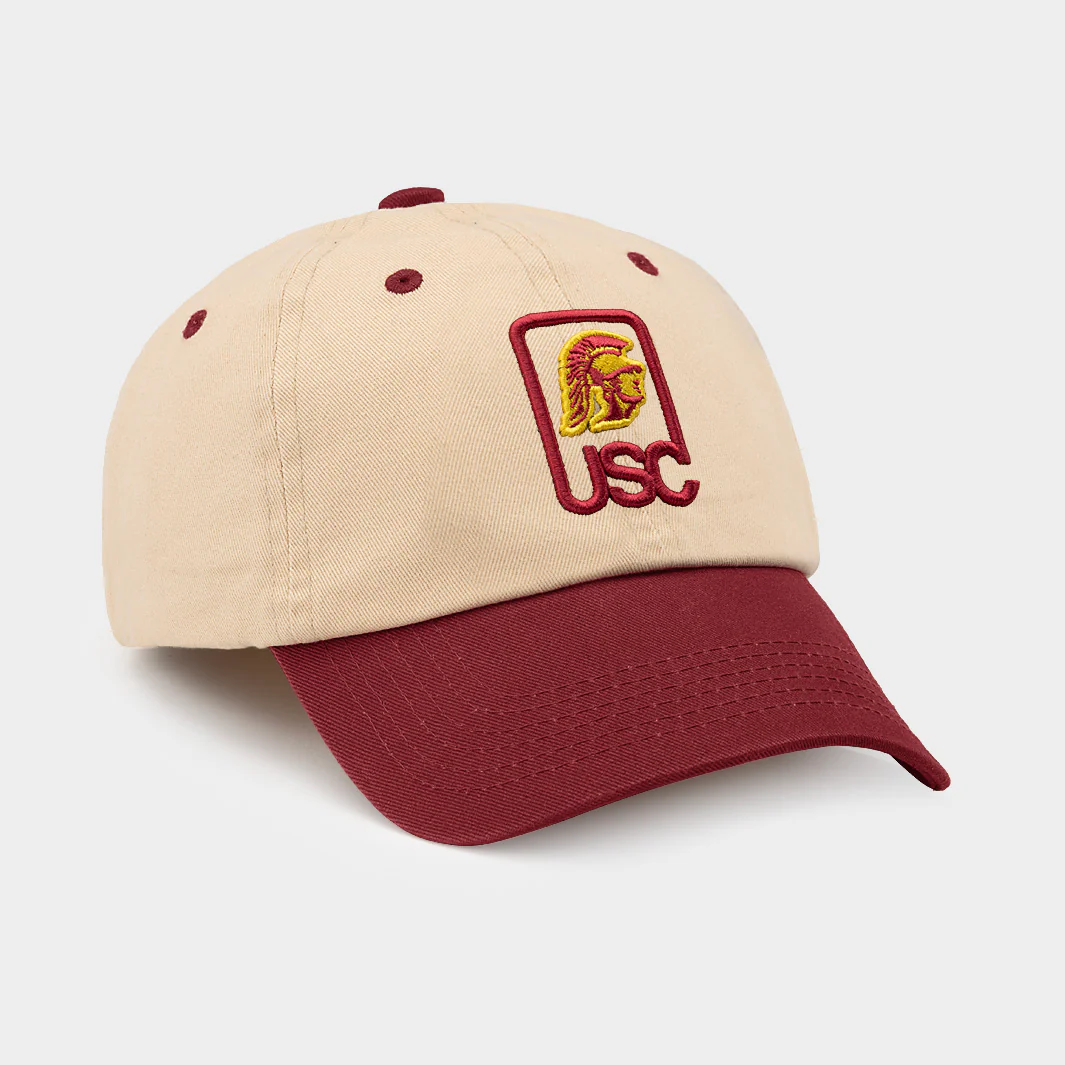 USC Trojans 1970s Logo Two-Tone Dad Hat - Image 2