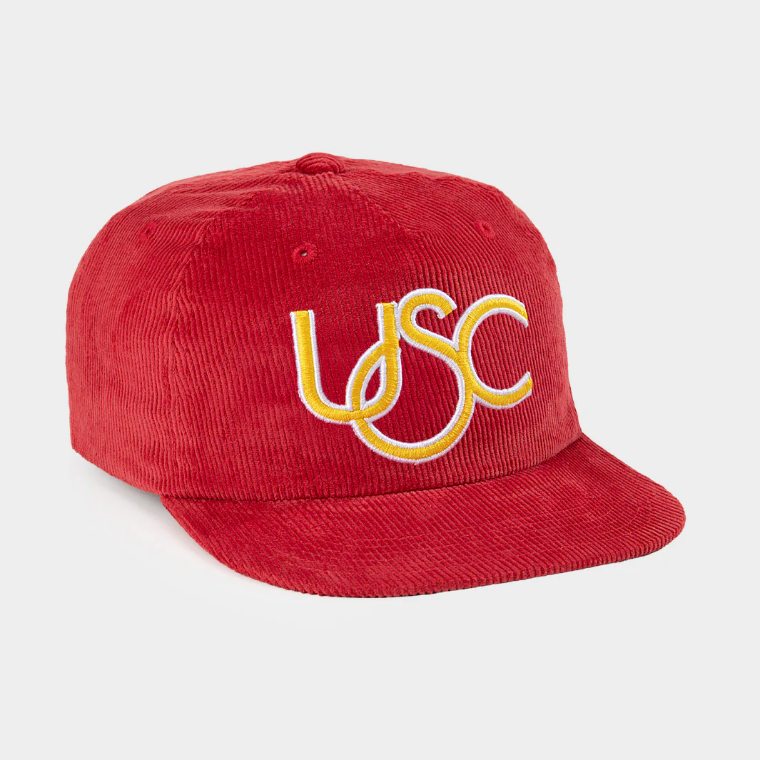 USC Trojans Throwback Wordmark Corduroy Hat - Image 2