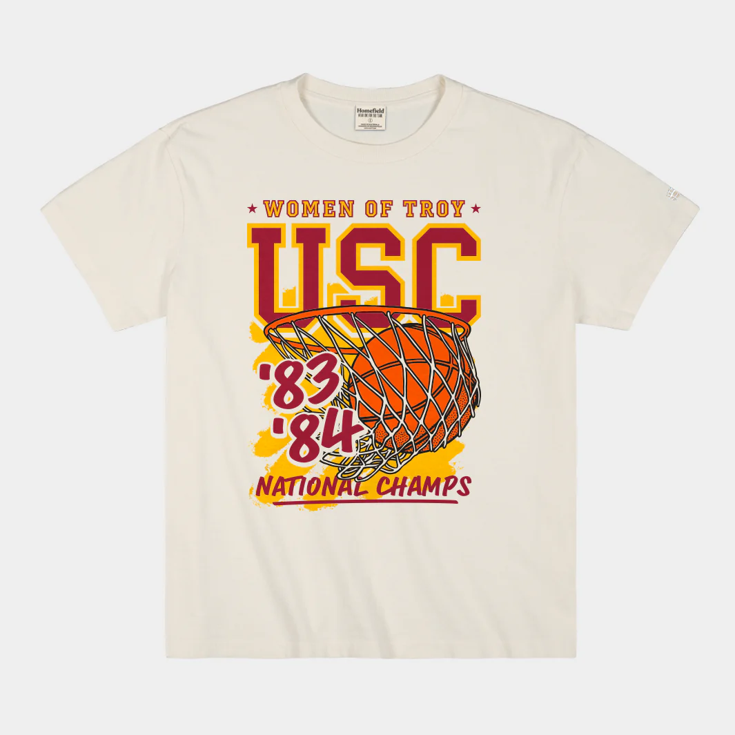 USC Women's Basketball 1983 and 1984 National Champions Heavyweight Tee