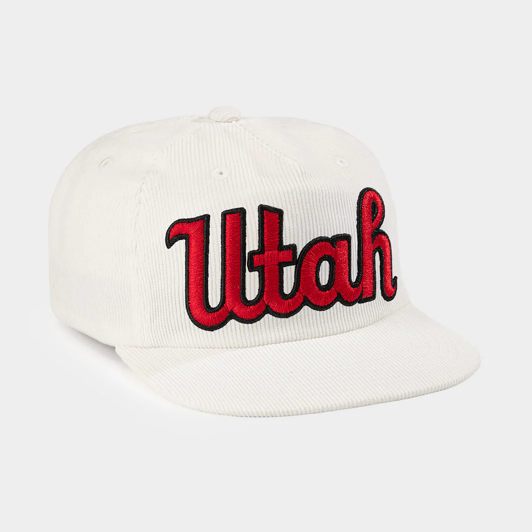 Utah Utes Throwback Script Corduroy Hat - Image 2