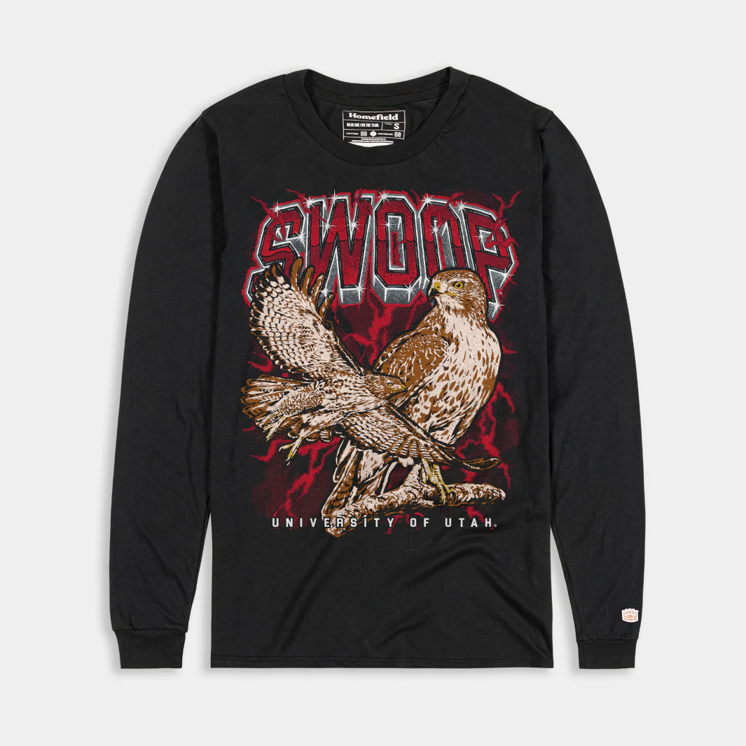 Utah Vintage-Inspired Swoop Long Sleeve
