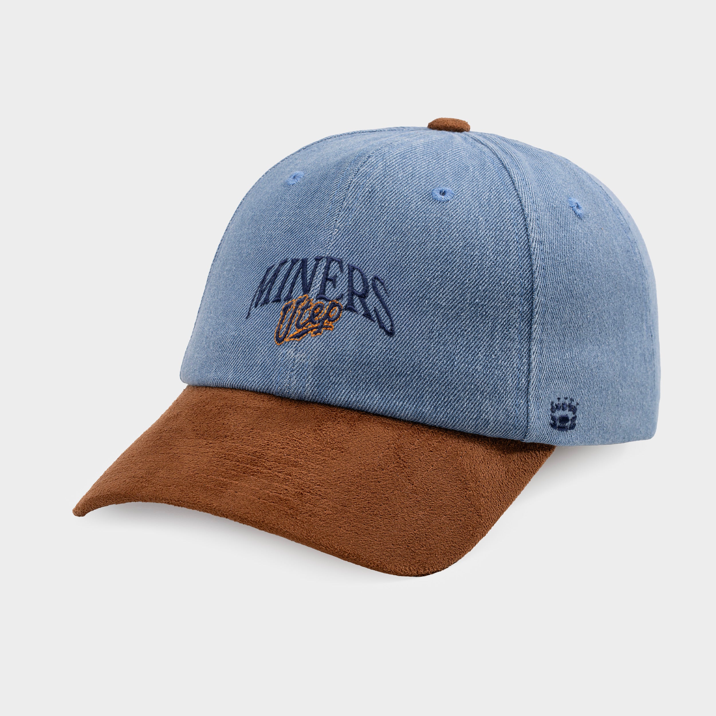 UTEP Miners Denim and Suede Dad Hat