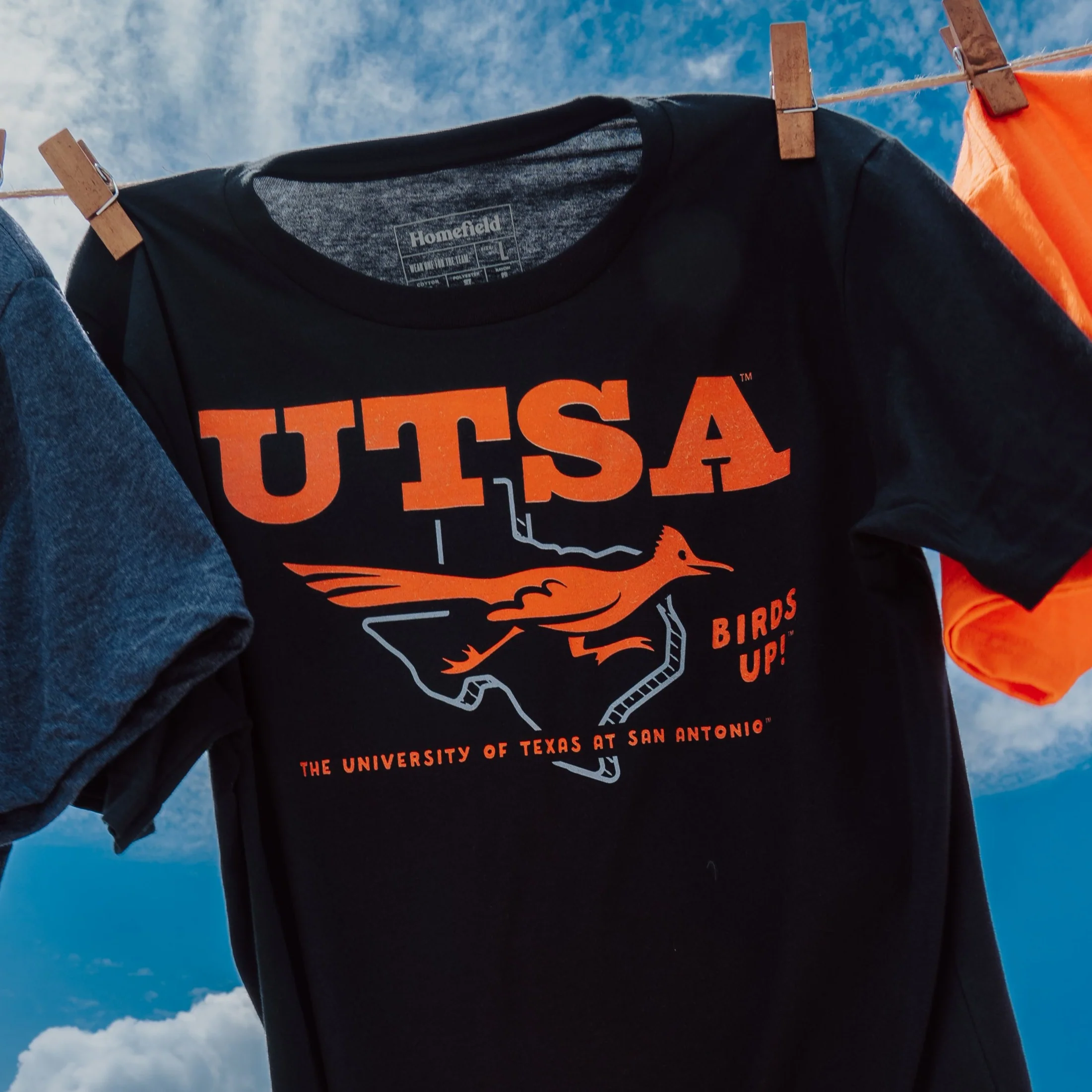 UTSA Roadrunners "Birds Up" Vintage Logo Tee - Image 2