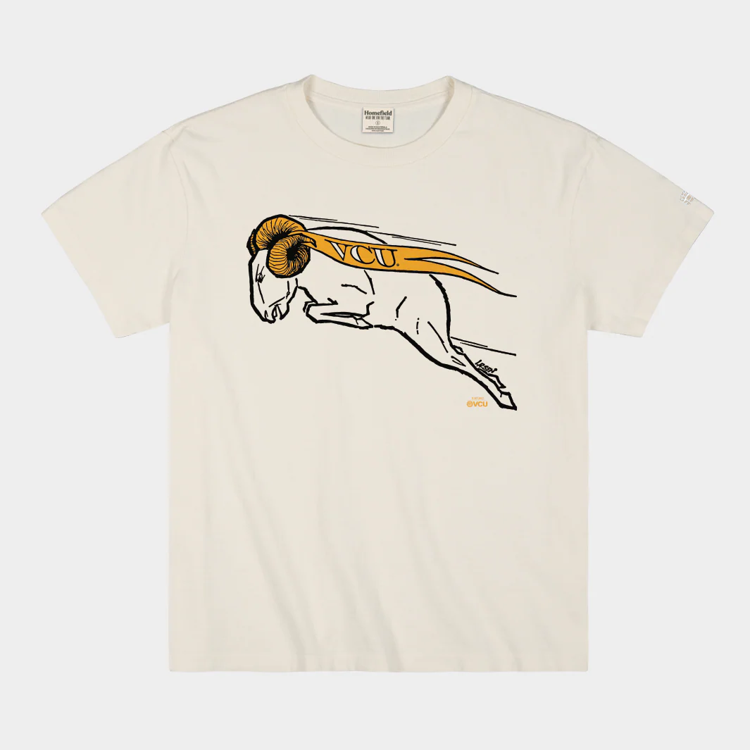 VCU Retro Jumping Ram Logo Heavyweight Tee