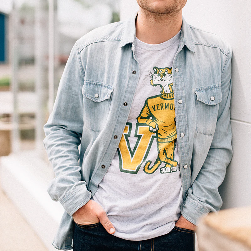 Vermont Catamounts Vintage Charlie Tee - Image 2