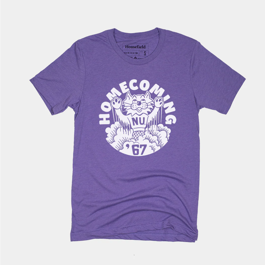 Vintage 1967 Northwestern University Homecoming Tee