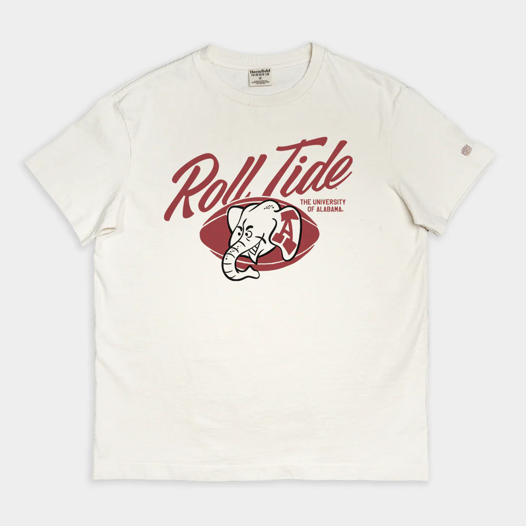 Vintage Alabama "Roll Tide" Football Vintage Heavyweight Tee