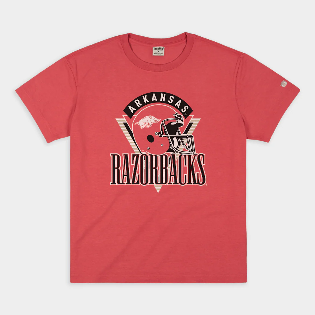 Vintage Arkansas Razorbacks Football Heavyweight Tee