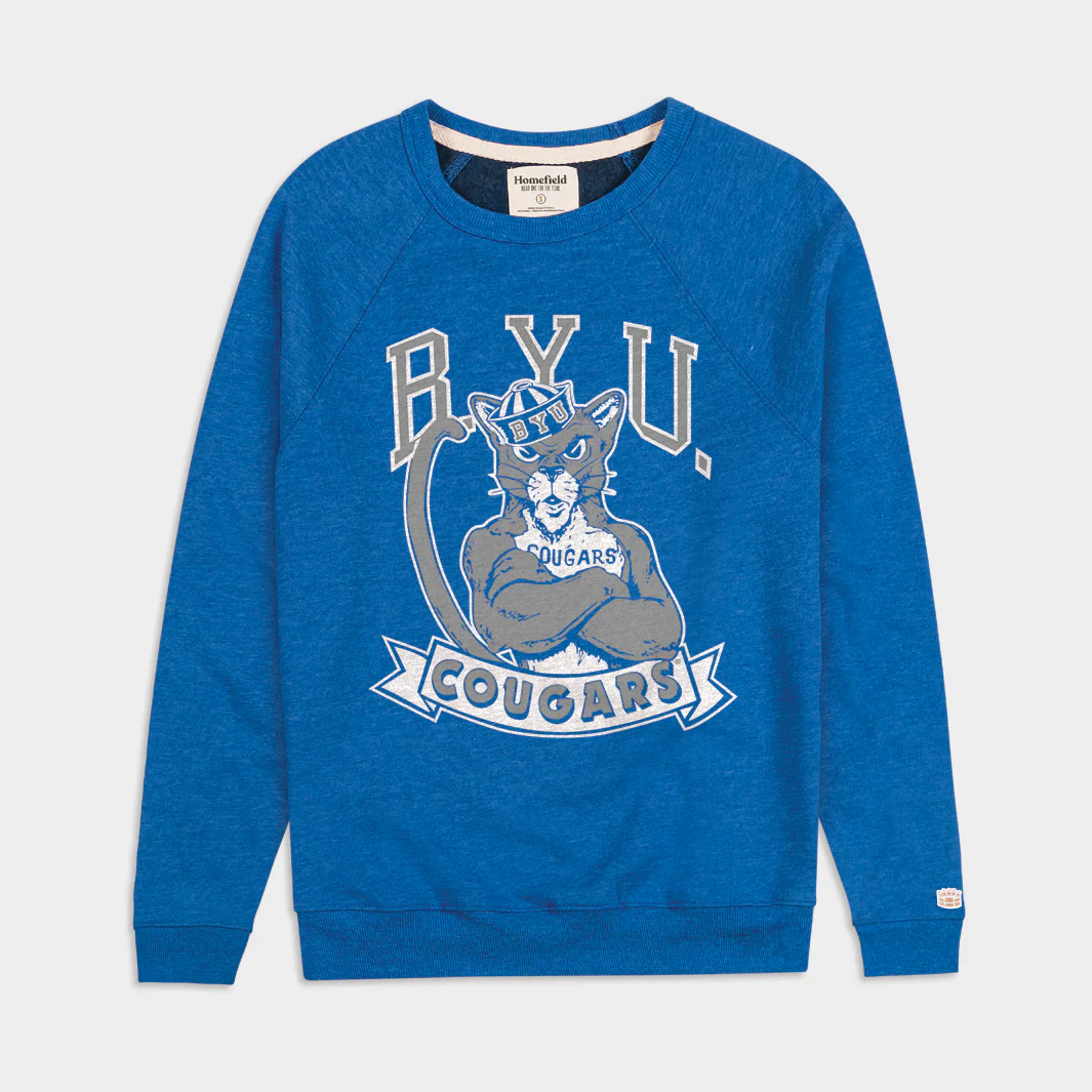 Vintage BYU Cougar Crewneck