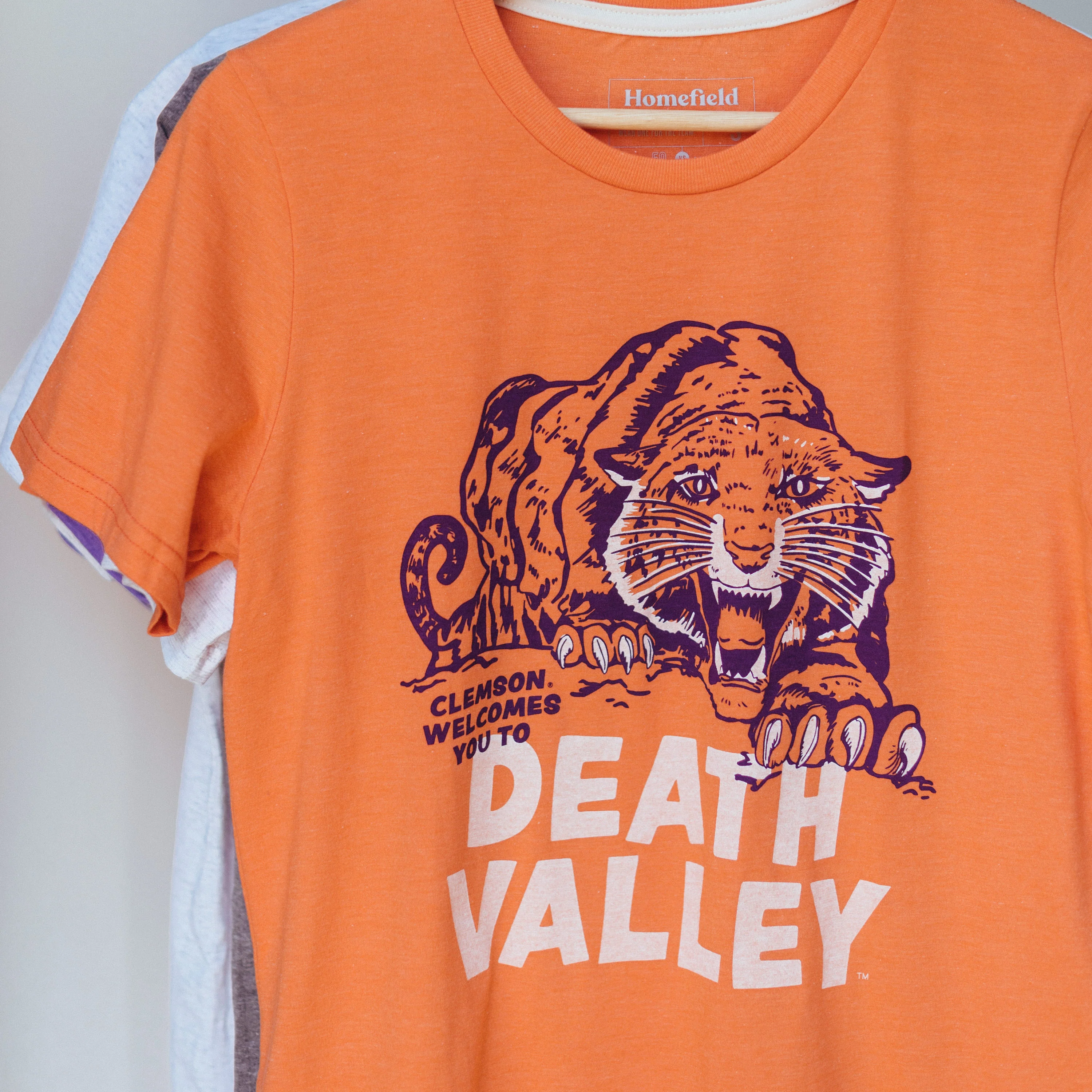 Vintage Clemson Tigers Death Valley T-Shirt - Image 3
