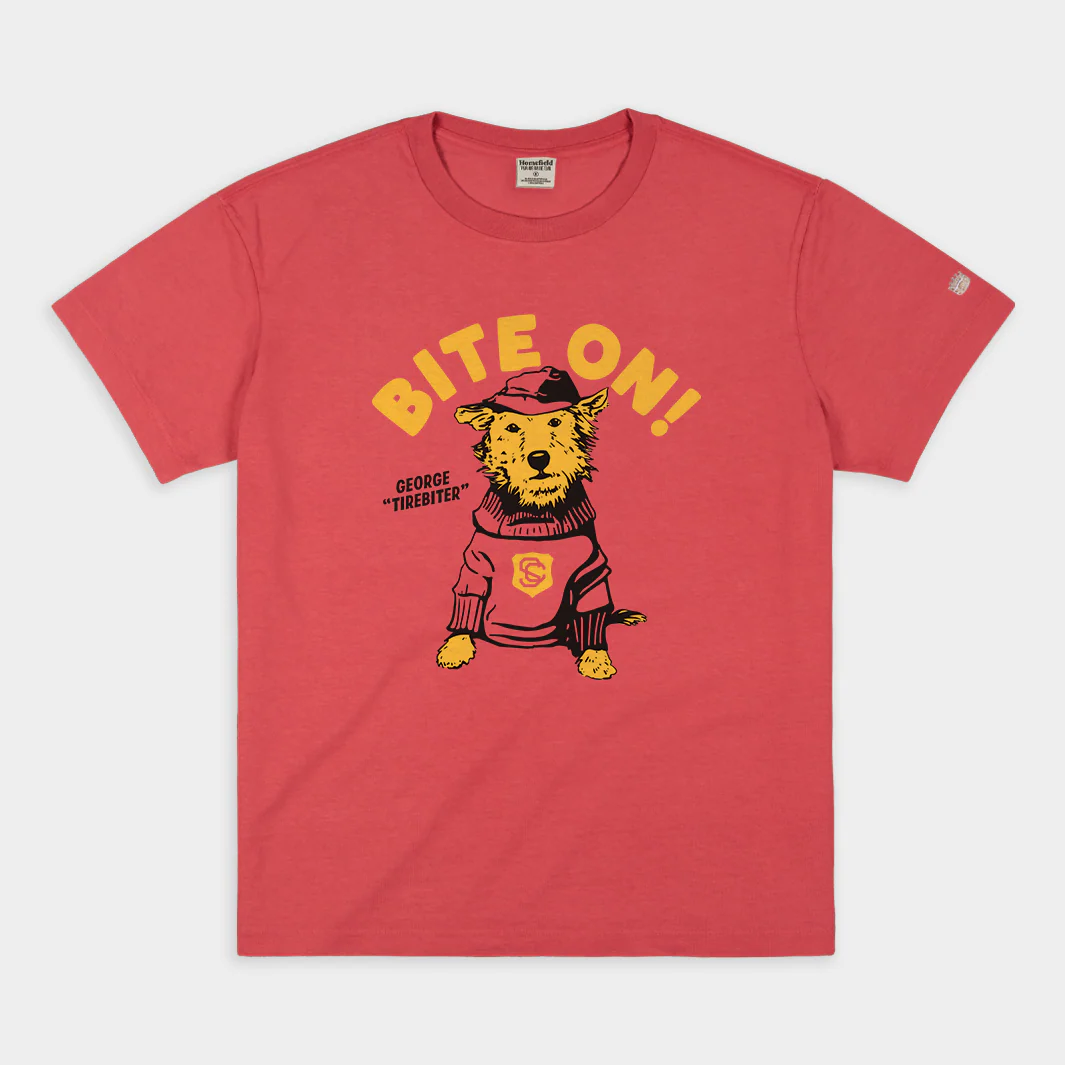 Vintage George Tirebiter USC Dog Mascot Heavyweight Tee