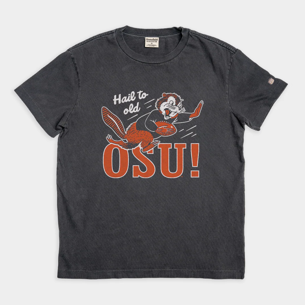 Vintage Hail to Old OSU Football Beaver Heavyweight Tee