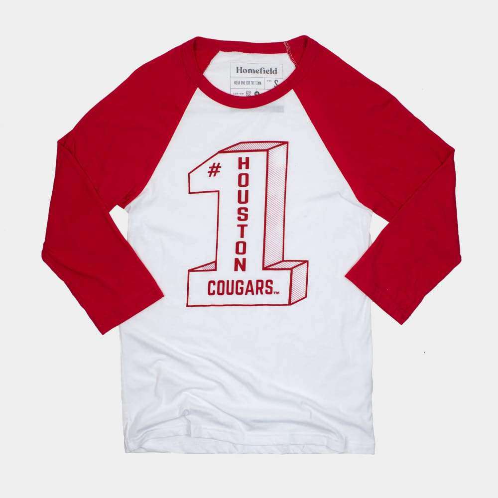 Vintage Houston Cougars #1 Baseball Tee