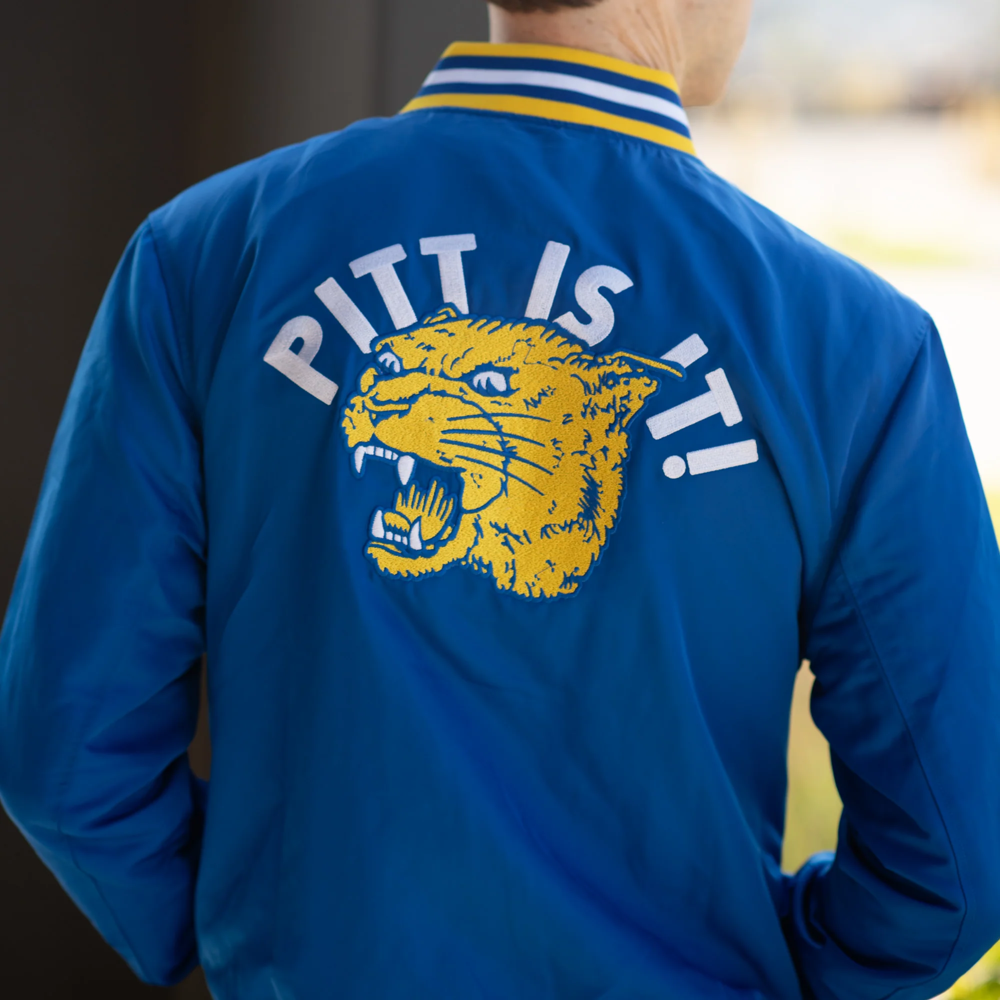 Vintage-Inspired "Pitt is It!" 1970's Bomber Jacket - Image 4