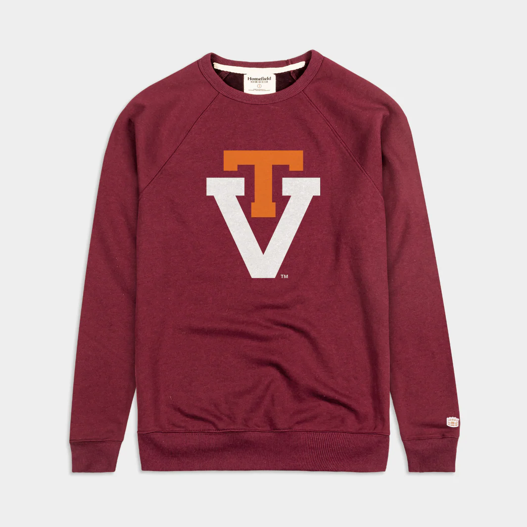 Vintage Maroon Virginia Tech Crewneck