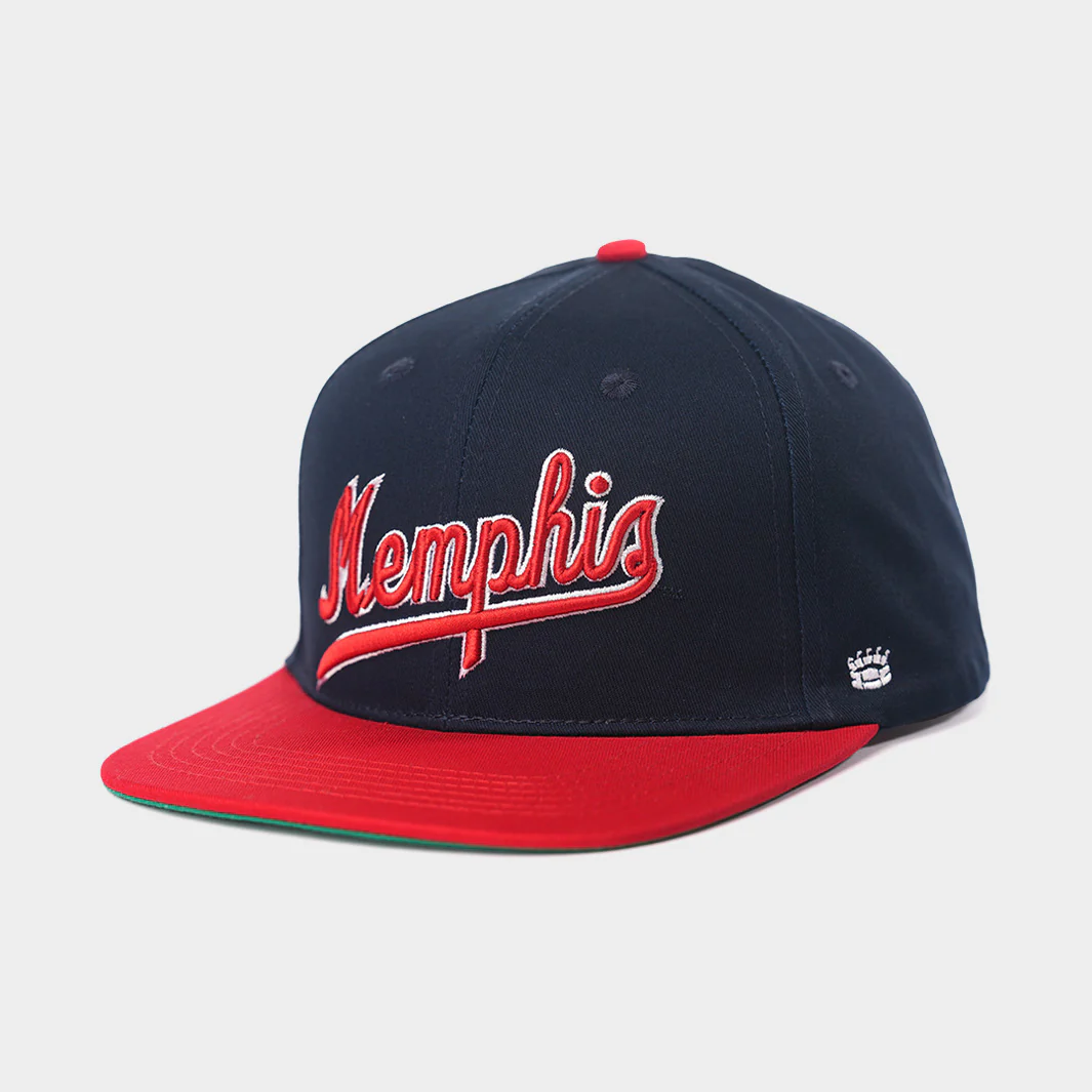 Vintage Memphis Tigers Script Snapback Hat