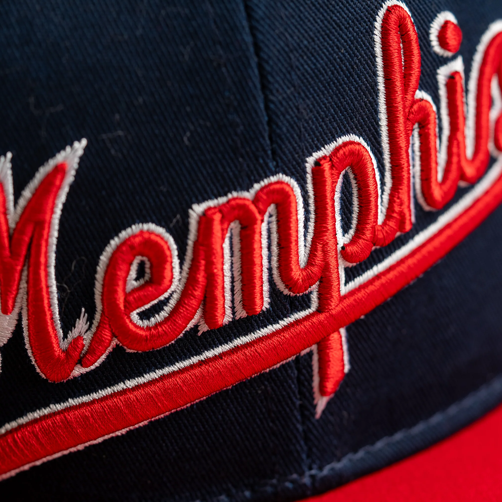 Vintage Memphis Tigers Script Snapback Hat - Image 5