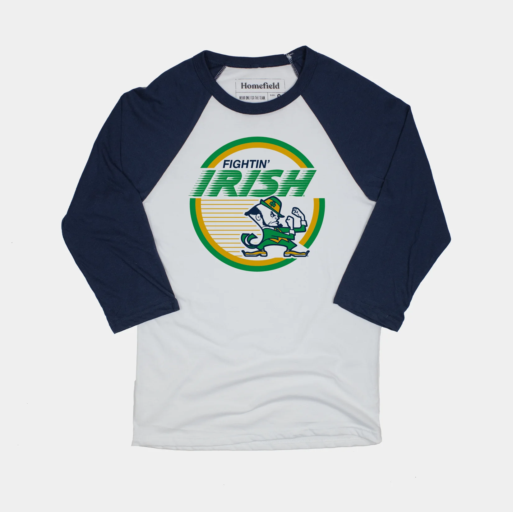 Vintage ND Leprechaun Baseball Tee