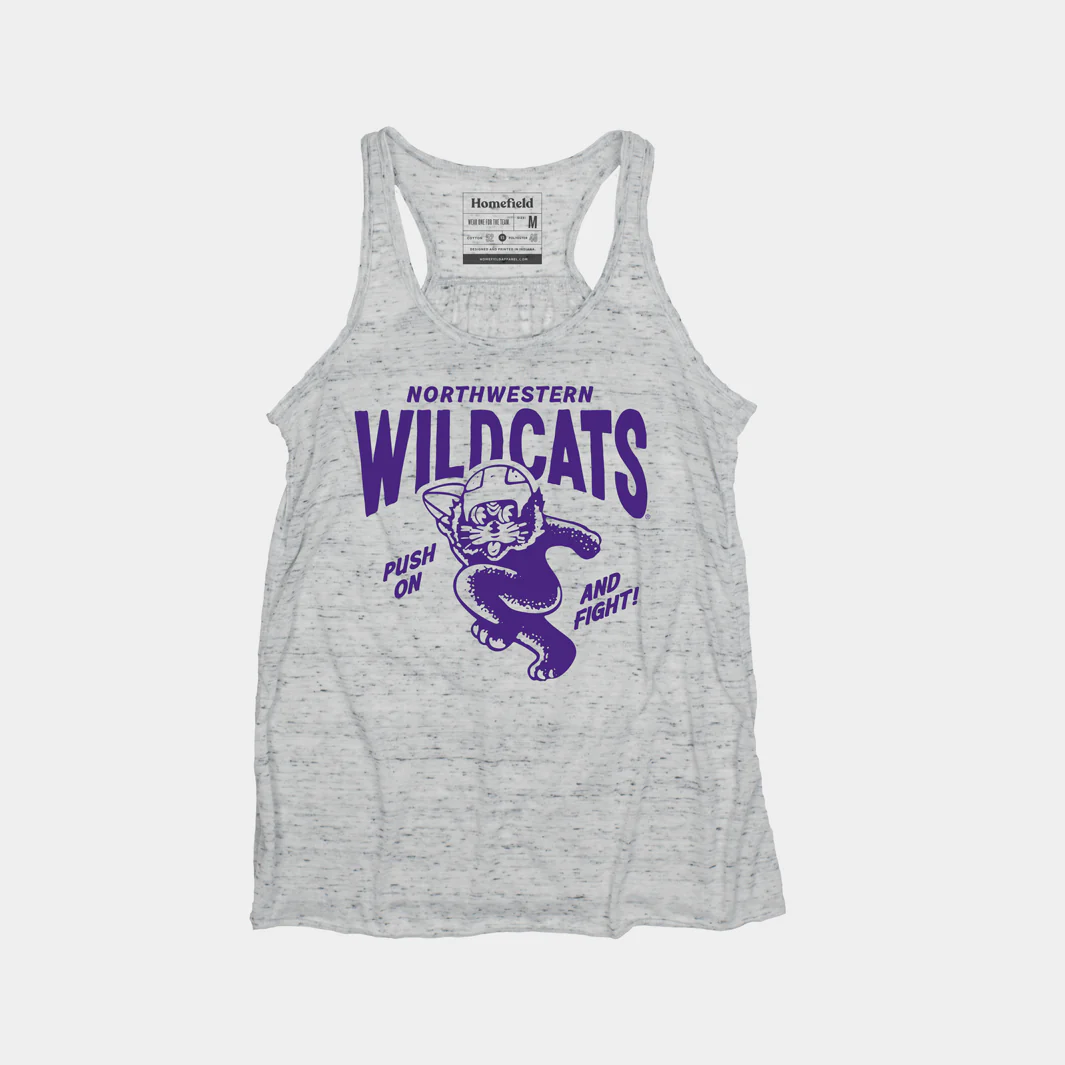 Vintage Northwestern Wildcats “Push On” Women's Tank
