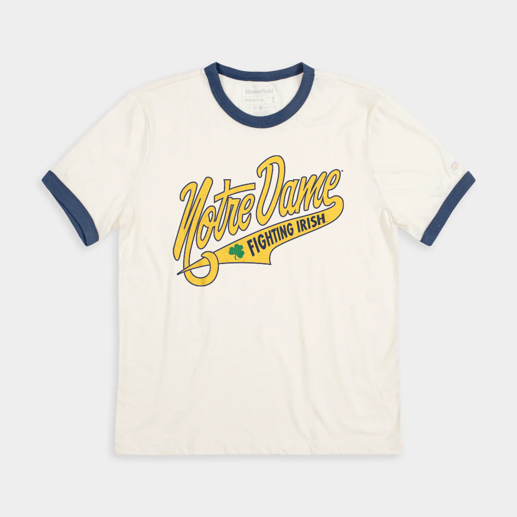 Vintage Notre Dame Script Ringer Tee