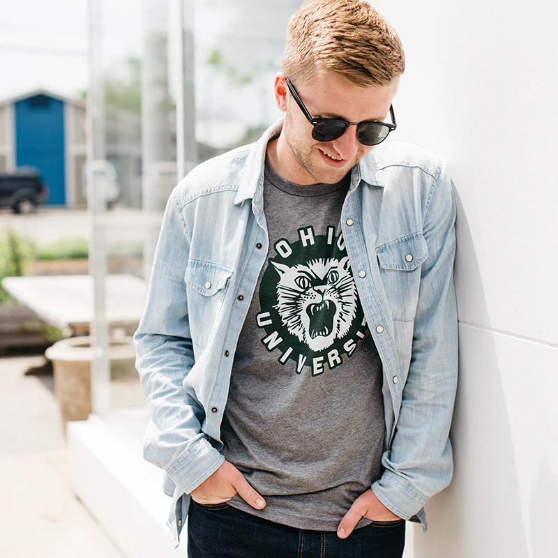 Vintage Ohio Bobcats Logo Shirt - Image 2