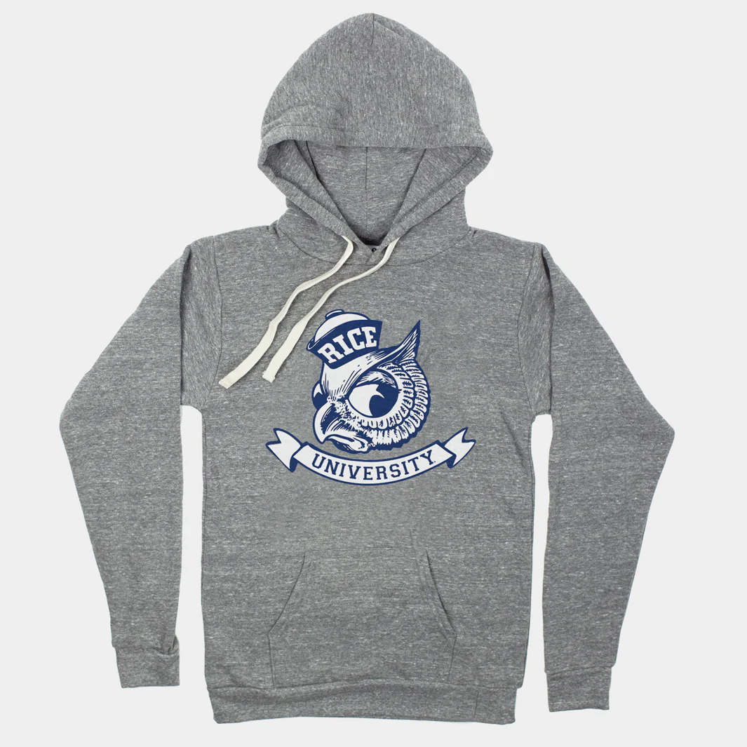 Vintage Rice University Owl Hoodie