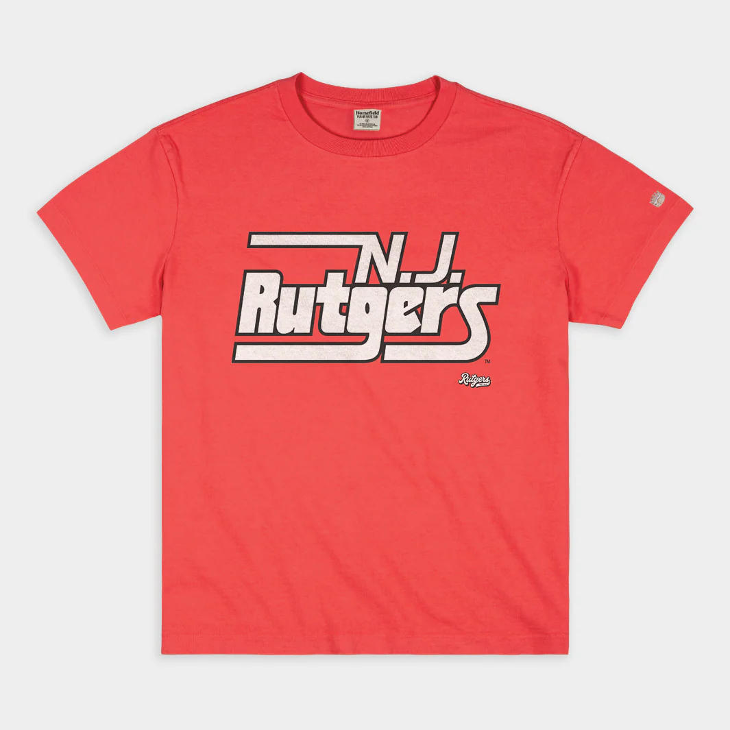 Vintage Rutgers New Jersey Wordmark Heavyweight Tee