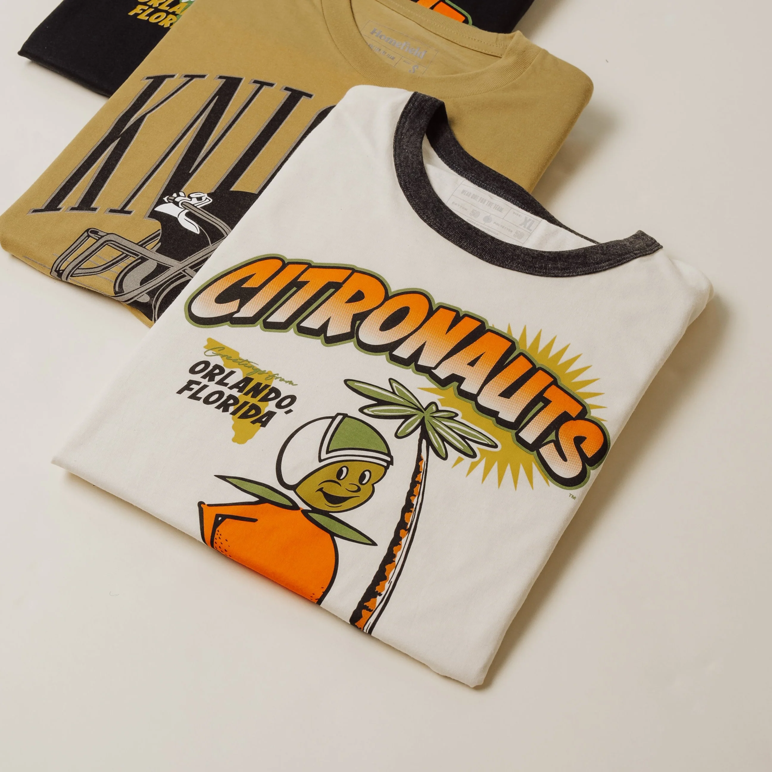 Vintage UCF FTU Citronauts Ringer Tee - Image 2