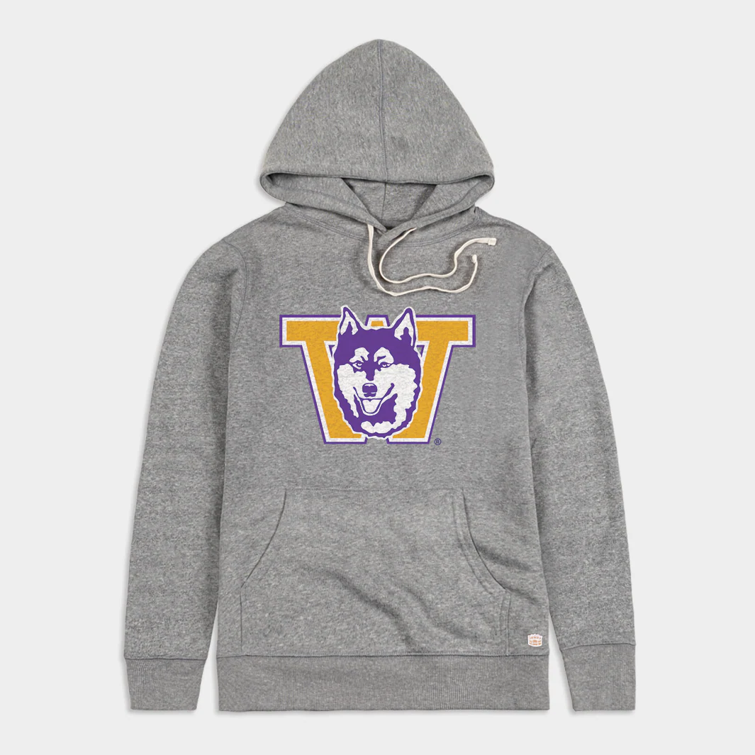 Vintage UW Huskies Logo Hoodie