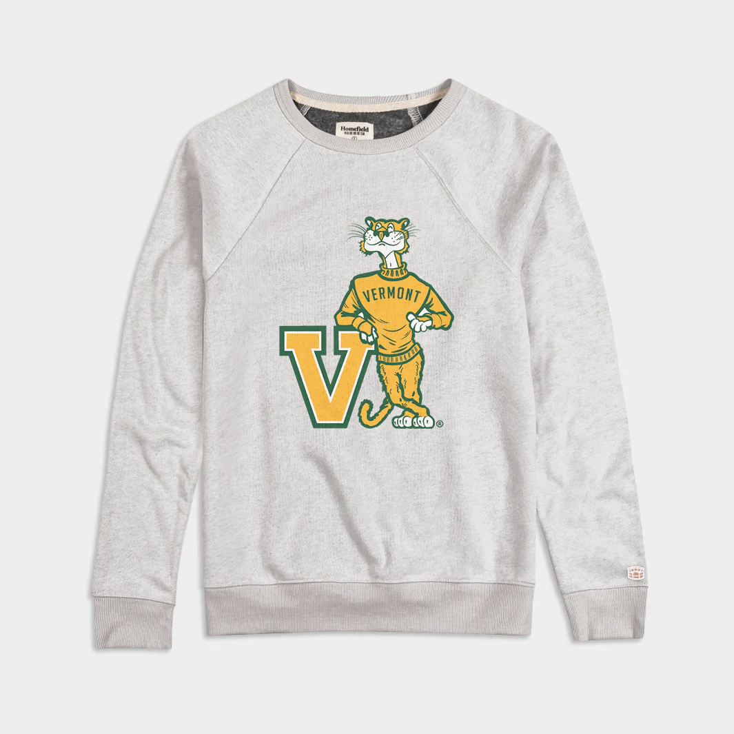 Vintage Vermont Catamounts Charlie Crewneck