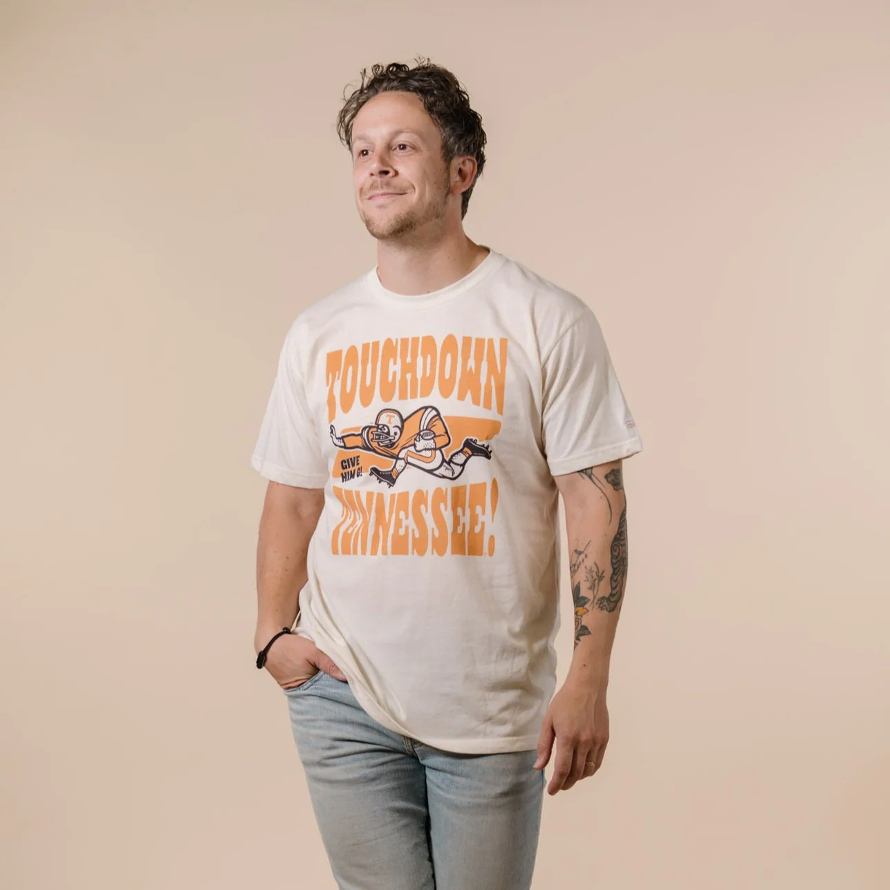 Vintage Volunteers "Touchdown Tennessee" Tee - Image 2