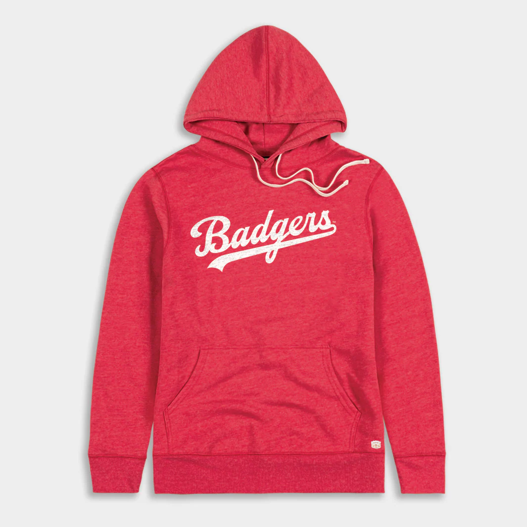 Vintage Wisconsin Badgers Script Hoodie