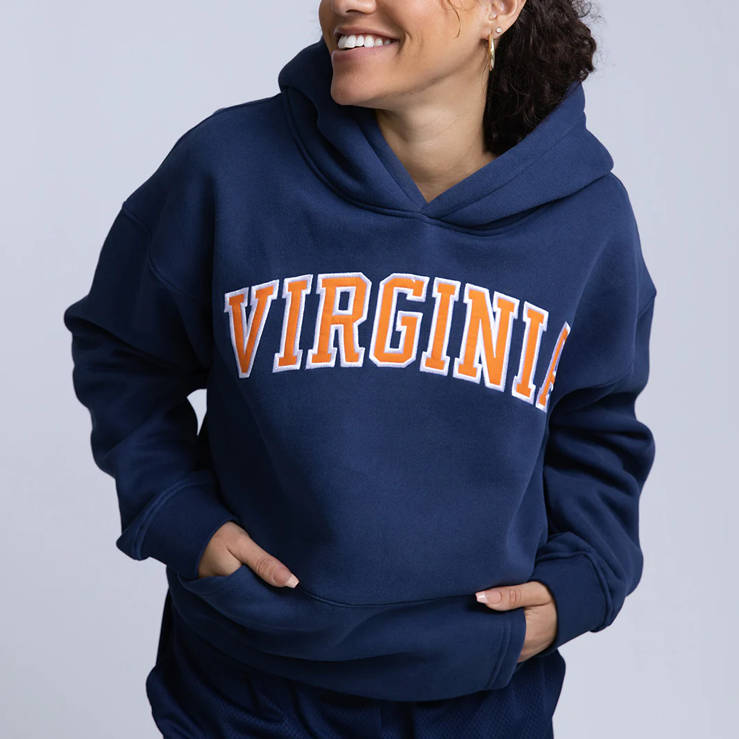 Virginia Cavaliers 1980s Applique Heavyweight Hoodie - Image 4