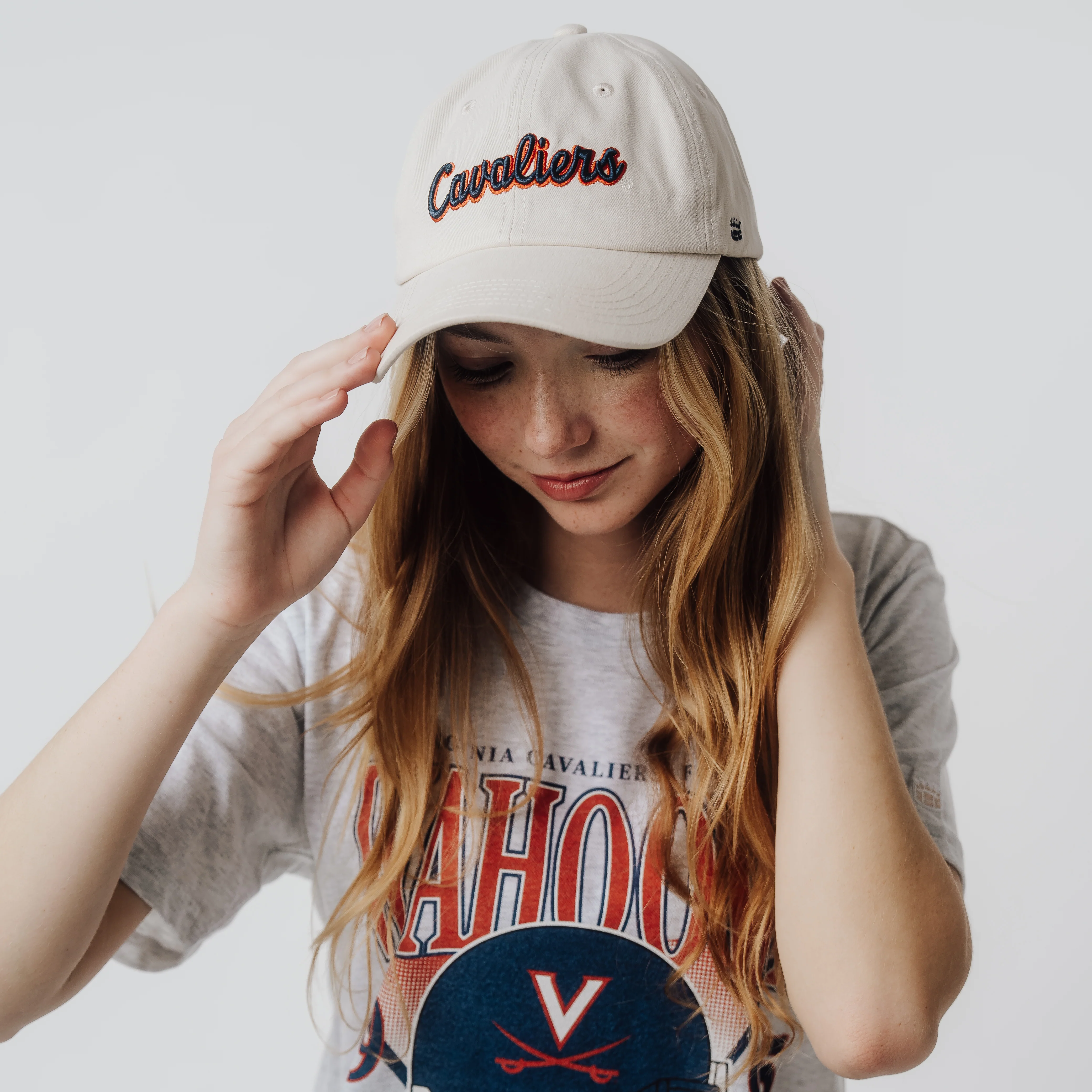 Virginia Cavaliers Classic Script Dad Hat - Image 4