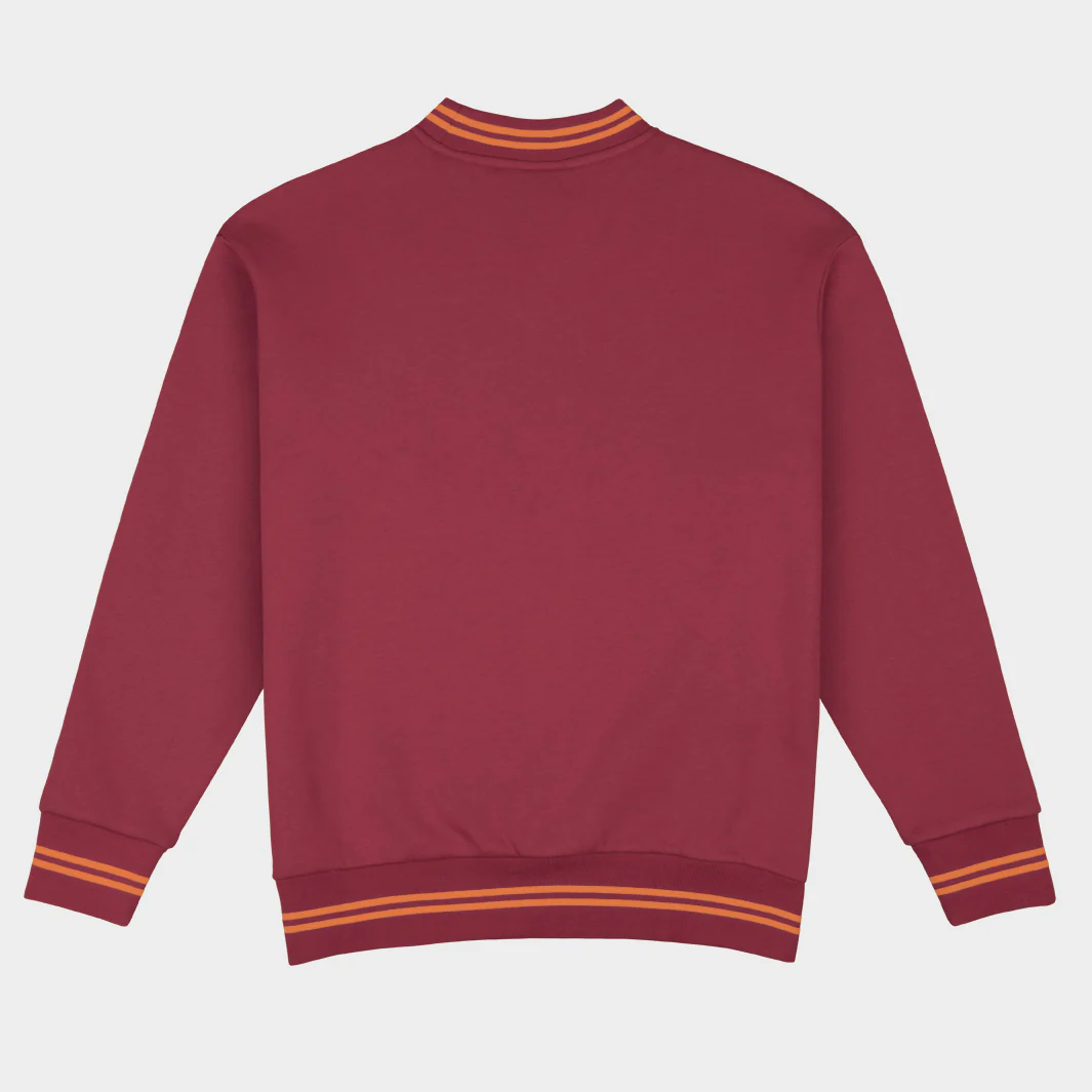 Virginia Tech Football Embroidered Tri-Stripe Crewneck - Image 2