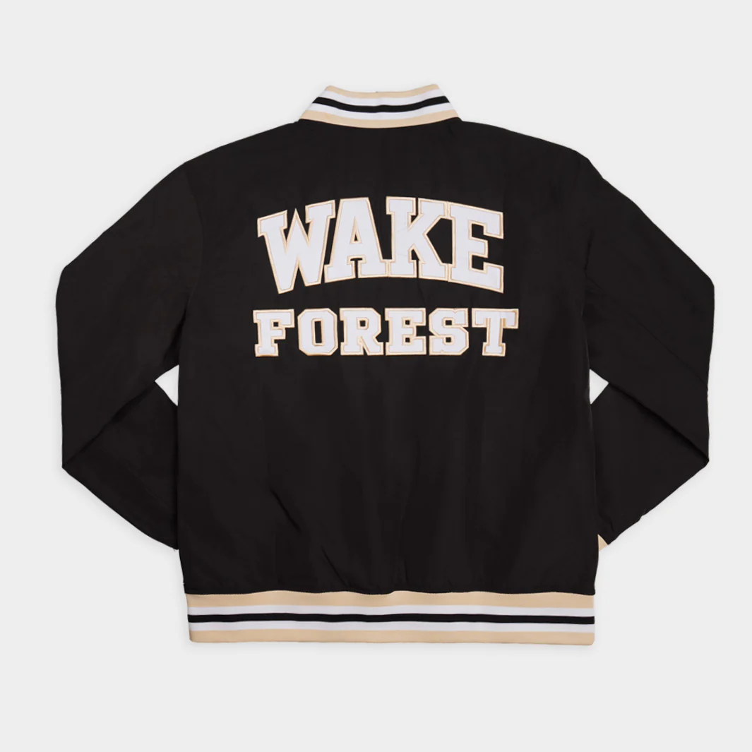 Wake Forest Demon Deacons 1990s Basketball Bomber Jacket - Image 2