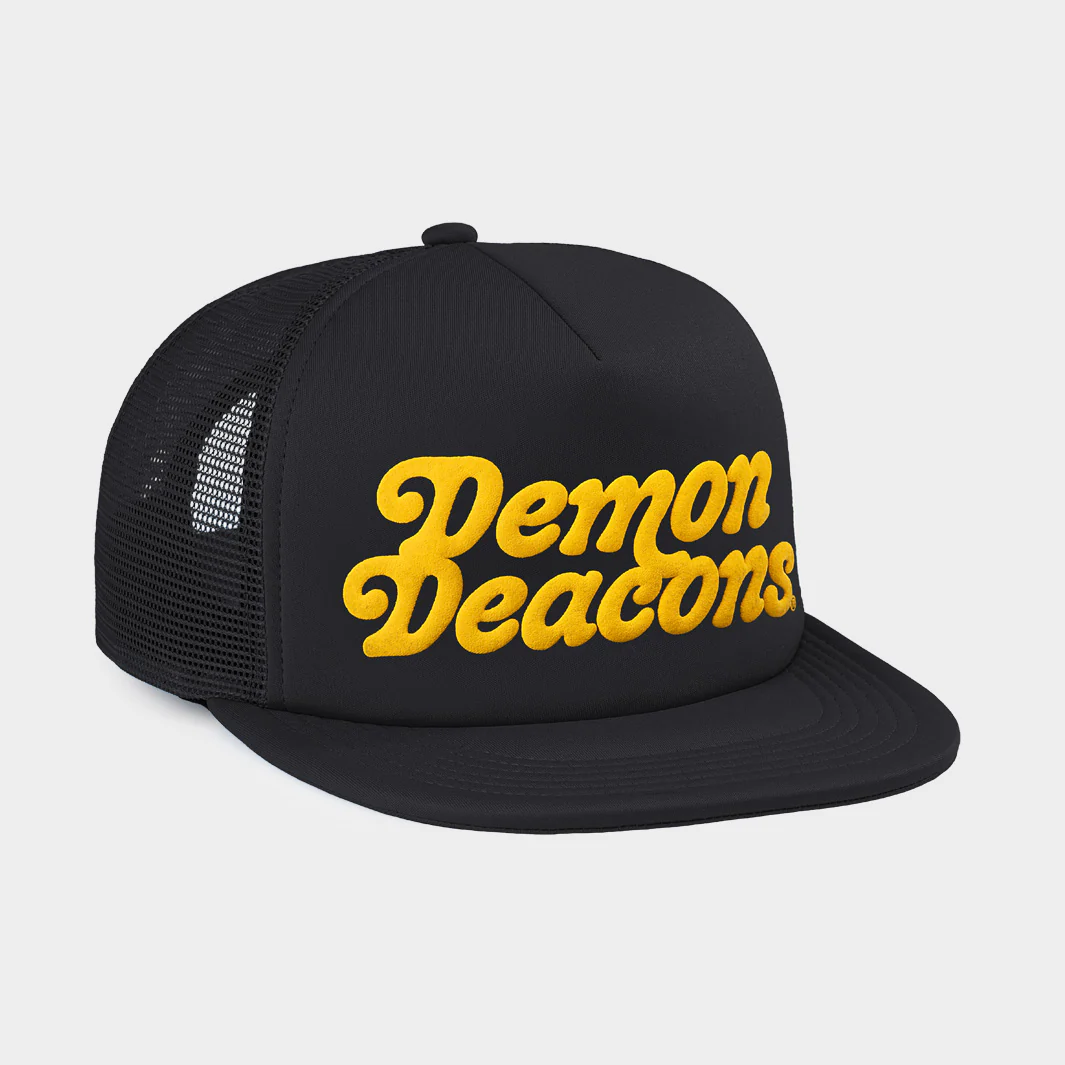 Wake Forest Demon Deacons Puff Ink Trucker Hat - Image 2